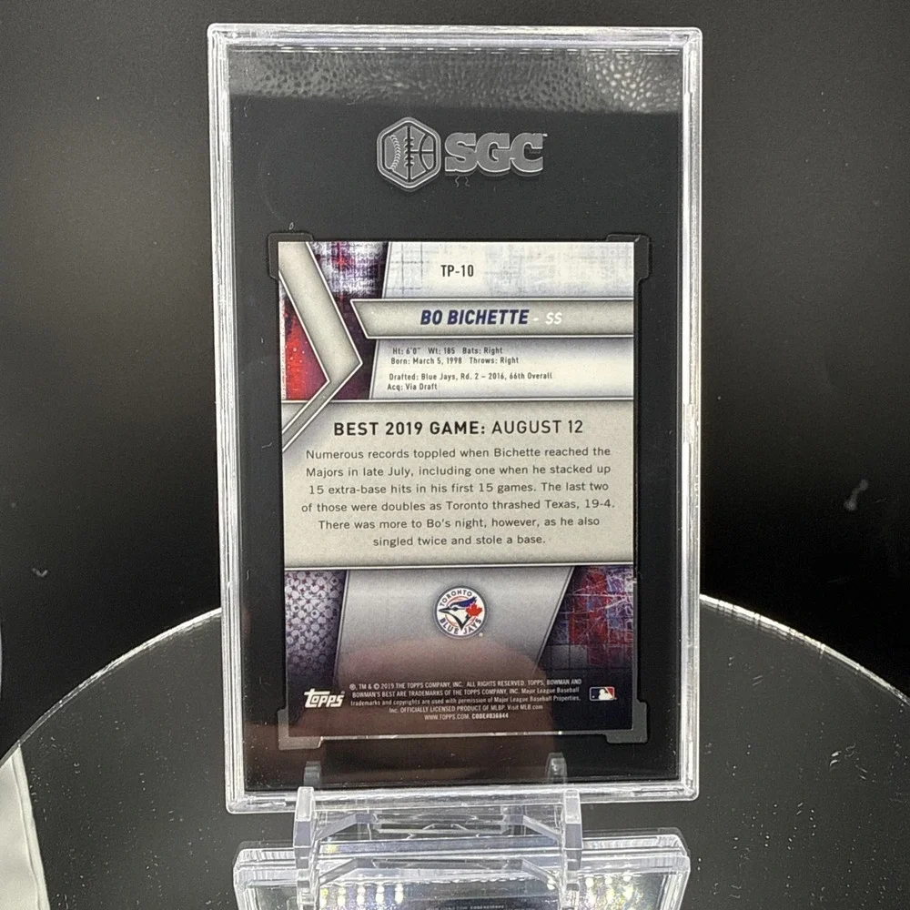 2019 Bowman's Best - Top Prospects Bo Bichette #TP-10 Atomic Refractor (RC) SSP